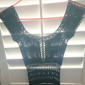 Crochet Black Dress